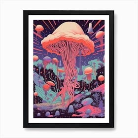 Psychedellic Mushroom  5 Art Print
