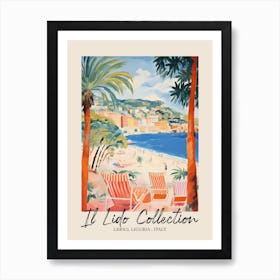 Lerici, Liguria   Italy Il Lido Collection Beach Club Poster 2 Art Print