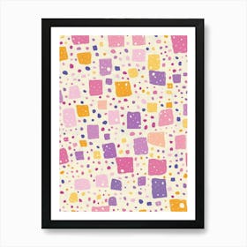 Pastel Squares 1 Art Print