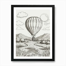 Hot Air Balloon 3 Art Print