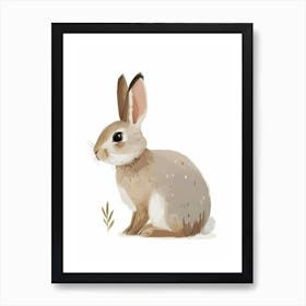 American Sable Rabbit Kids Illustration 1 Art Print