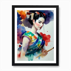 Geisha 105 Art Print