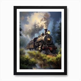 Train On The Tracks 5 Art Print