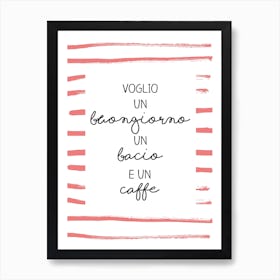 Bacio Art Print