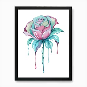 Watercolor Rose Art Print