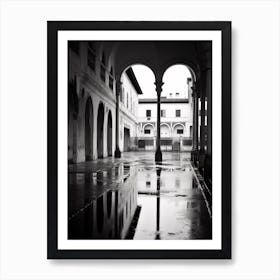 Vicenza, Italy,  Black And White Analogue Photography  2 Art Print
