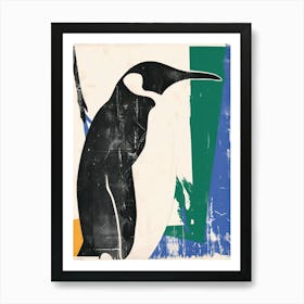 Penguin 3 Cut Out Collage Art Print