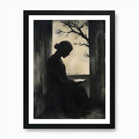 'The Woman In The Window' Art Print