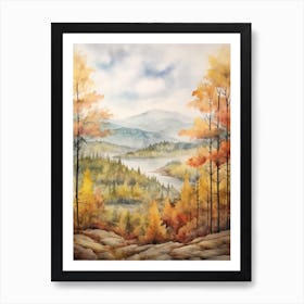 Autumn Forest Landscape The Mark Twain National Forest Art Print