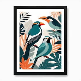 Tropical Birds 2 Art Print
