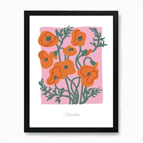 Poppies Floral Art Print