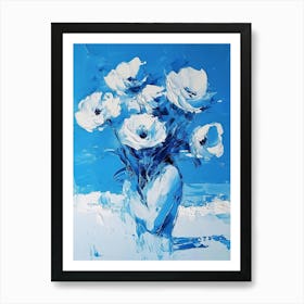 Blue Flowers 1 Art Print