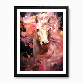 Pink Horse Art Print