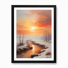 Sunset In The Snow . 1 Poster