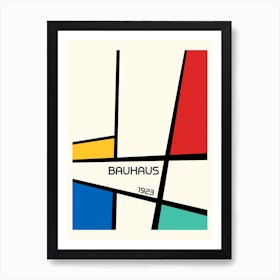 Bauhaus Geometric Minimalist 1 Art Print