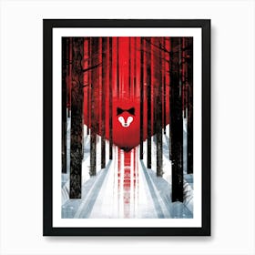 Fox In The Woods 2 Art Print