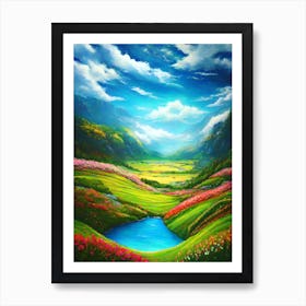 Valley Of Flowers Art Print