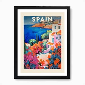 Ibiza Spain 8 Fauvist Painting  Travel Poster Art Print