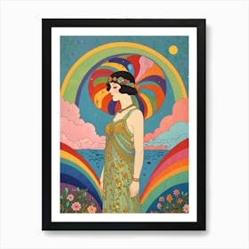 Woman In A Dress 2 Art Print