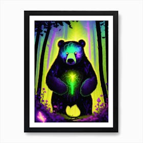 Bear In The Forest Art Print