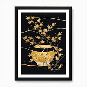 Kintsugi Golden Repair Japanese Style 10 Art Print