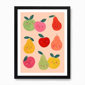 Happy Fruit Print