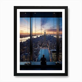 A Developer In Manhattan Casting An Eagle Eye View On The Citys Architectural Evolution With The M (3) Art Print