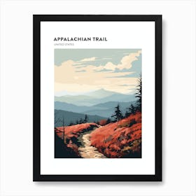 Appalachian Trail Usa 3 Hiking Trail Landscape Poster Art Print