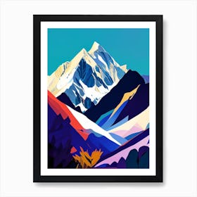 Mount Cook National Park New Zealand Pop Matisse Art Print