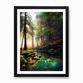 Mossy Forest 6 Art Print