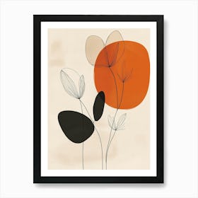 Abstract Flower Painting 2 Art Print