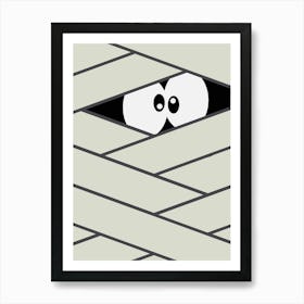 Halloween Spooky Mummy Art Print