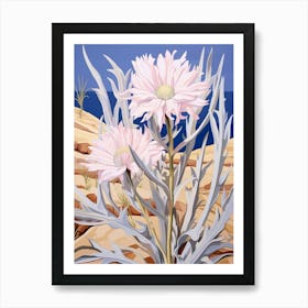 Cornflower 3 Flower Painting Art Print