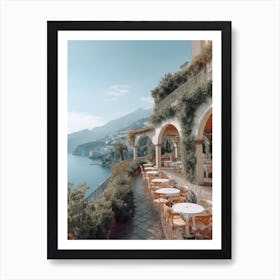 Surreal Amalfi Coast Summer Vintage Photography Art Print