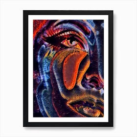 Woman'S Face 8 Art Print