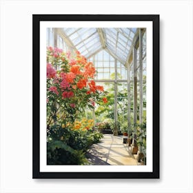 Brooklyn Botanic Garden Usa Watercolour 1 Art Print