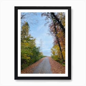 Autumn Road 15 Art Print