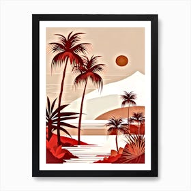 Palm Trees In The Sun 3 Art Print