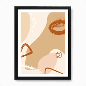 Abstract Minimal Shapes Art Print