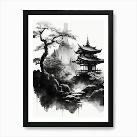 Black and White Art Print