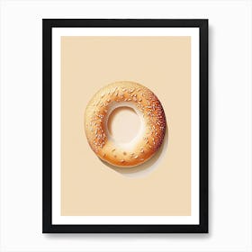 Multi Grain Bagel Marker Art Póster