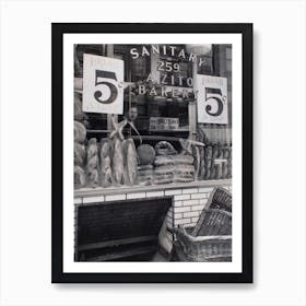 Bread Store, 259 Bleecker Street, Manhattan 1937 Art Print