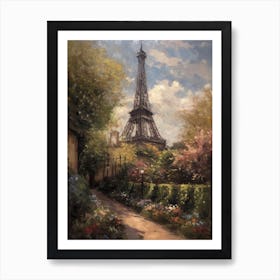 Eiffel Tower Paris France Pissarro Style 2 Art Print