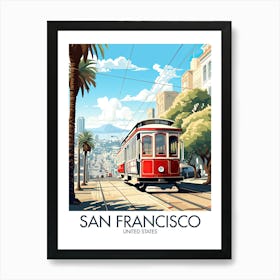 San Francisco Travel Print California United States Gift Art Print