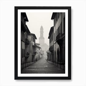 Bergamo, Italy,  Black And White Analogue Photography  2 Art Print