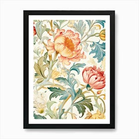 Floral Wallpaper 44 Art Print