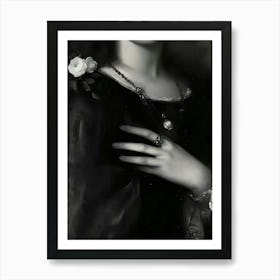 Dark Gothic Renaissance Woman Art Print