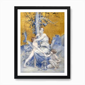 Allegory Of Time; Luc Olivier Merson Art Print