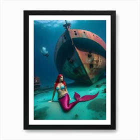 Mermaid -Reimagined 38 Art Print