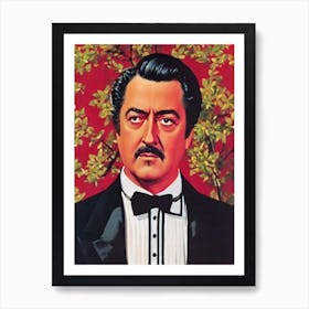 Ray Milland Illustration Movies Art Print